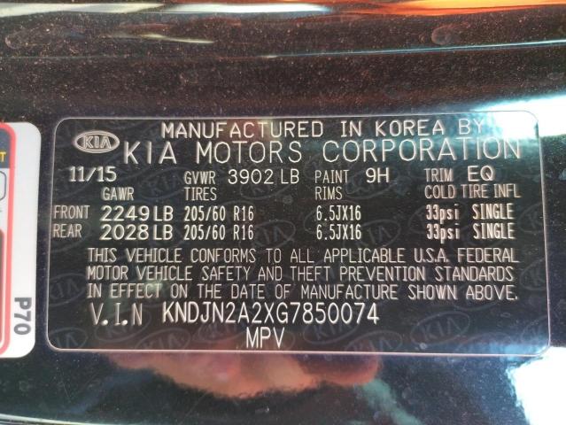 Photo 11 VIN: KNDJN2A2XG7850074 - KIA SOUL 