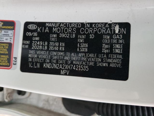 Photo 11 VIN: KNDJN2A2XH7421535 - KIA SOUL 