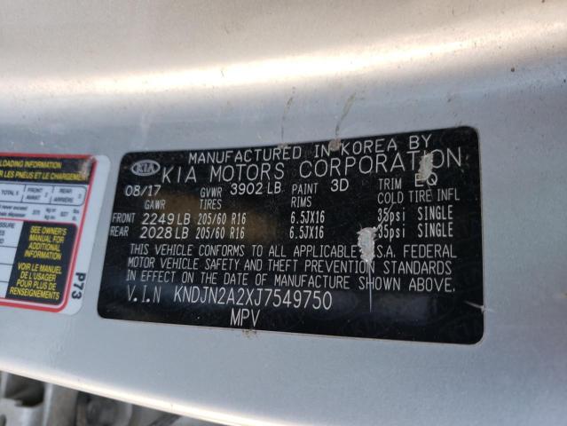 Photo 11 VIN: KNDJN2A2XJ7549750 - KIA SOUL 