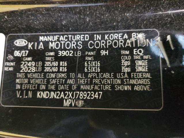 Photo 12 VIN: KNDJN2A2XJ7892347 - KIA SOUL 