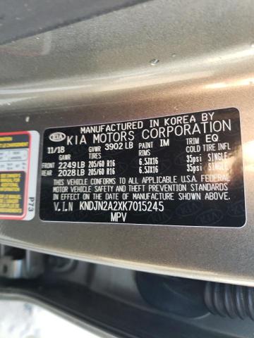 Photo 12 VIN: KNDJN2A2XK7015245 - KIA SOUL 