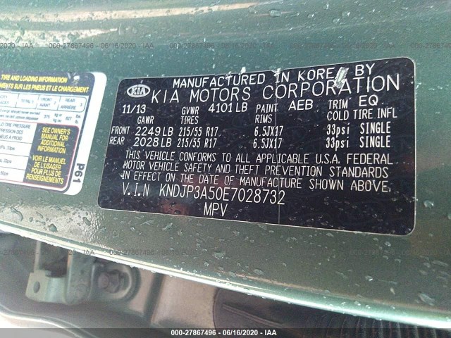 Photo 8 VIN: KNDJP3A50E7028732 - KIA SOUL 