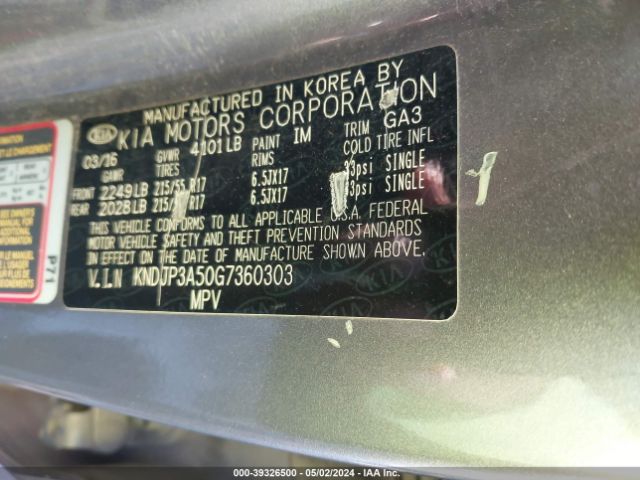 Photo 8 VIN: KNDJP3A50G7360303 - KIA SOUL 