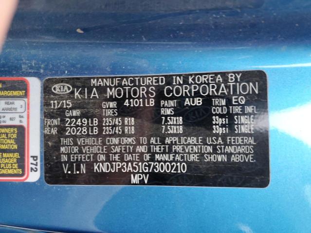 Photo 12 VIN: KNDJP3A51G7300210 - KIA SOUL + 