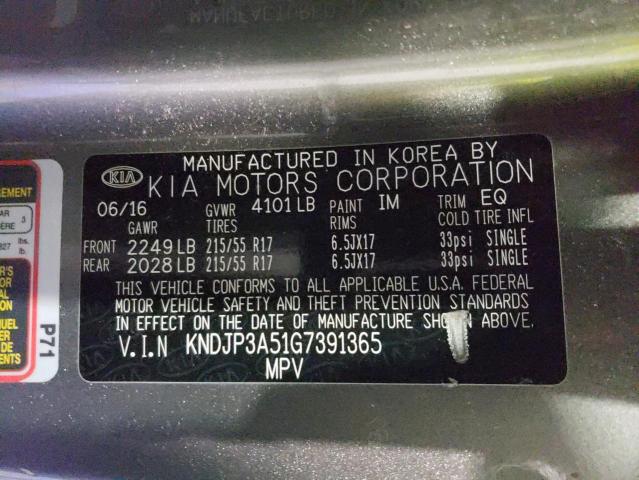 Photo 11 VIN: KNDJP3A51G7391365 - KIA SOUL 