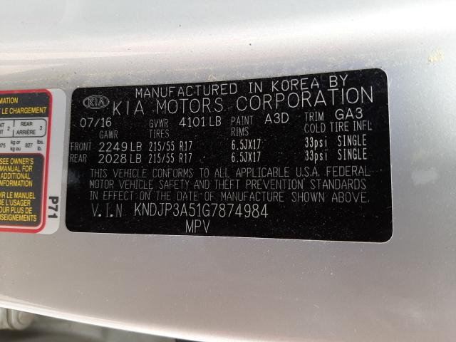 Photo 9 VIN: KNDJP3A51G7874984 - KIA SOUL + 