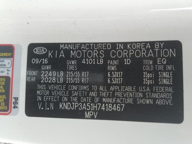 Photo 9 VIN: KNDJP3A51H7418467 - KIA SOUL + 