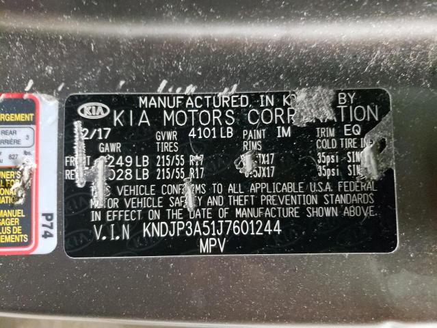 Photo 13 VIN: KNDJP3A51J7601244 - KIA SOUL + 