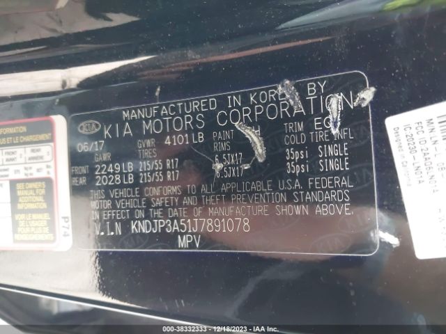 Photo 8 VIN: KNDJP3A51J7891078 - KIA SOUL 