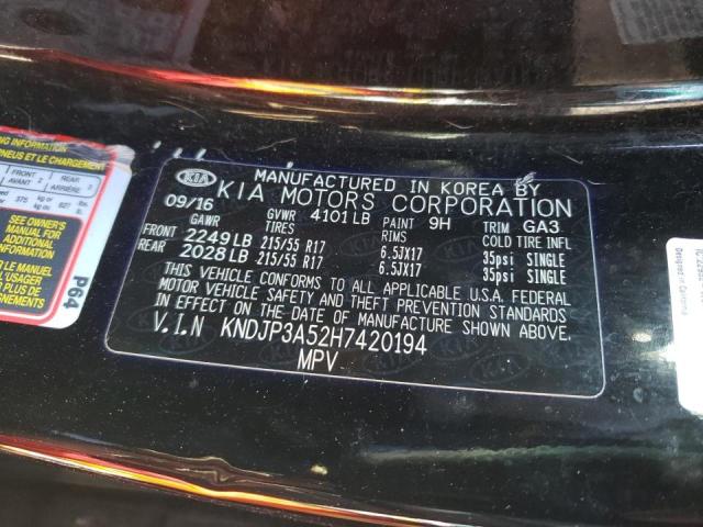 Photo 9 VIN: KNDJP3A52H7420194 - KIA SOUL + 