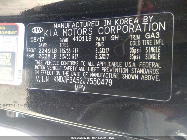 Photo 8 VIN: KNDJP3A52J7550479 - KIA SOUL 