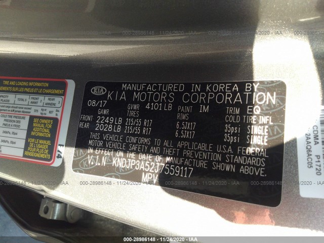 Photo 8 VIN: KNDJP3A52J7559117 - KIA SOUL 