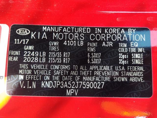 Photo 9 VIN: KNDJP3A52J7590027 - KIA SOUL + 