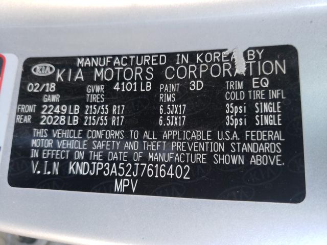 Photo 9 VIN: KNDJP3A52J7616402 - KIA SOUL + 