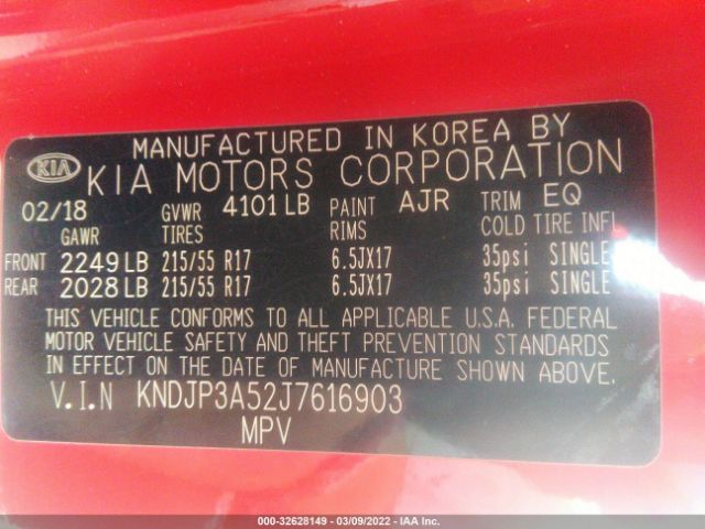 Photo 8 VIN: KNDJP3A52J7616903 - KIA SOUL 