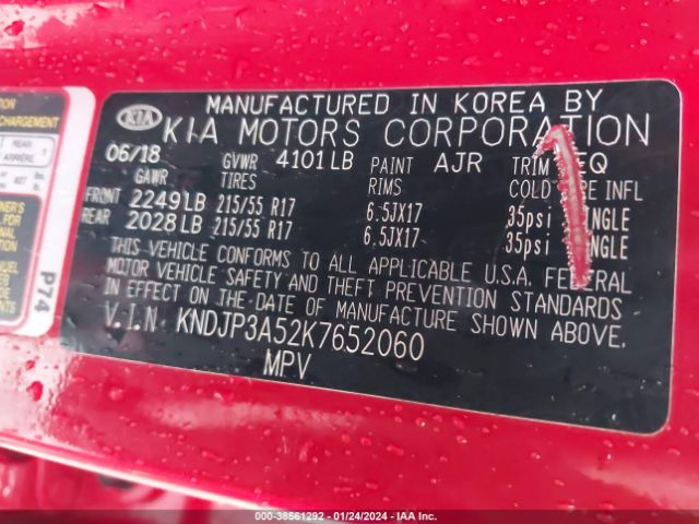 Photo 8 VIN: KNDJP3A52K7652060 - KIA SOUL 