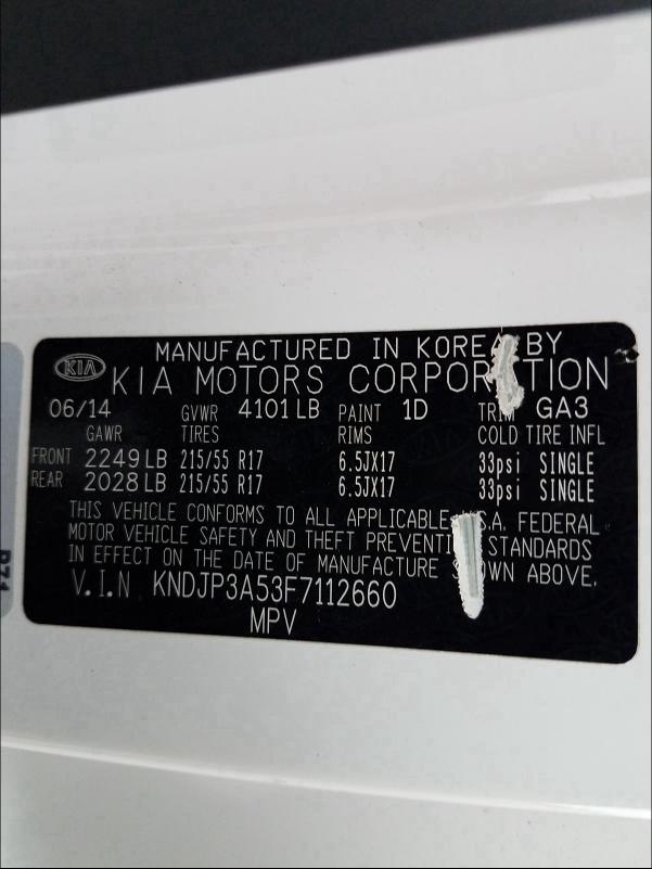 Photo 9 VIN: KNDJP3A53F7112660 - KIA SOUL + 