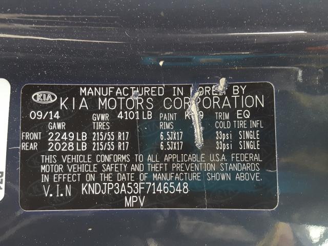 Photo 9 VIN: KNDJP3A53F7146548 - KIA SOUL + 