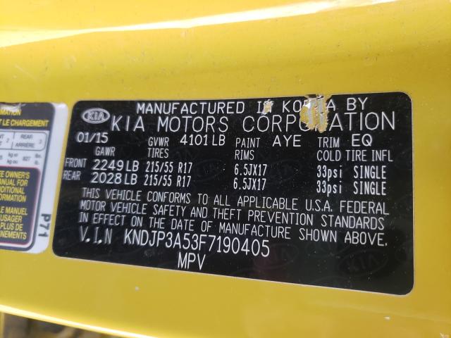 Photo 9 VIN: KNDJP3A53F7190405 - KIA SOUL + 