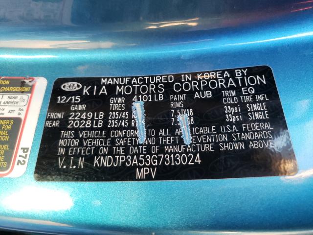 Photo 9 VIN: KNDJP3A53G7313024 - KIA SOUL + 