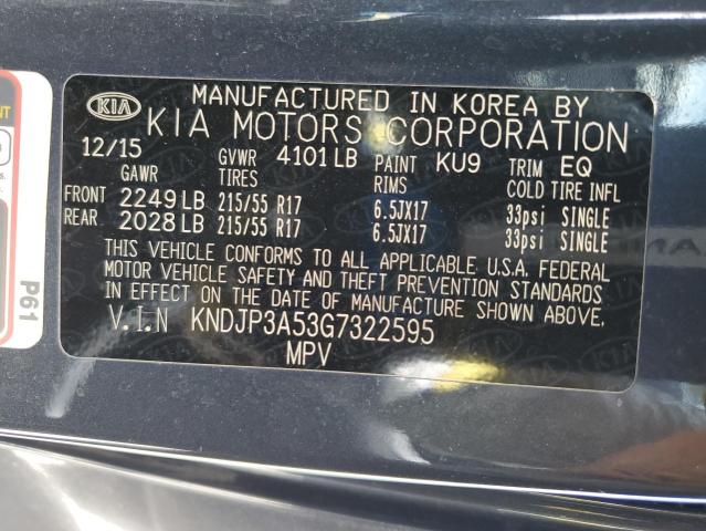 Photo 12 VIN: KNDJP3A53G7322595 - KIA SOUL 