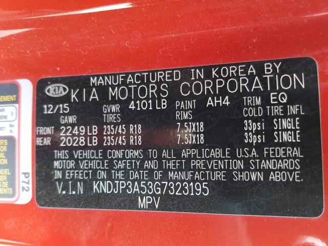 Photo 9 VIN: KNDJP3A53G7323195 - KIA SOUL + 