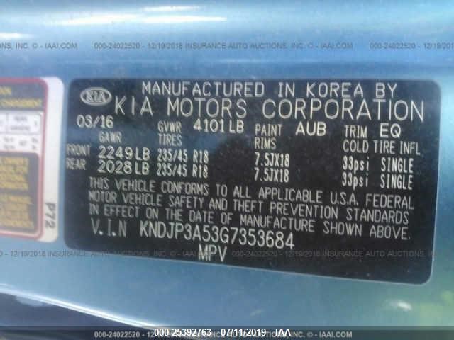 Photo 8 VIN: KNDJP3A53G7353684 - KIA SOUL 