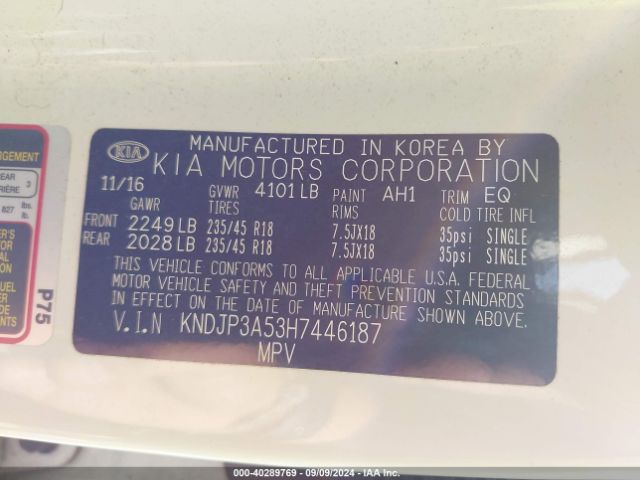 Photo 8 VIN: KNDJP3A53H7446187 - KIA SOUL 