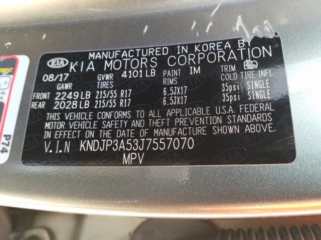 Photo 9 VIN: KNDJP3A53J7557070 - KIA SOUL + 