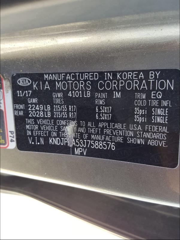 Photo 9 VIN: KNDJP3A53J7588576 - KIA SOUL 