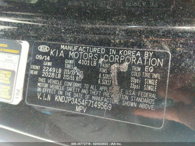 Photo 8 VIN: KNDJP3A54F7149569 - KIA SOUL 