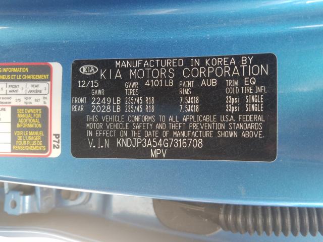 Photo 9 VIN: KNDJP3A54G7316708 - KIA SOUL + 