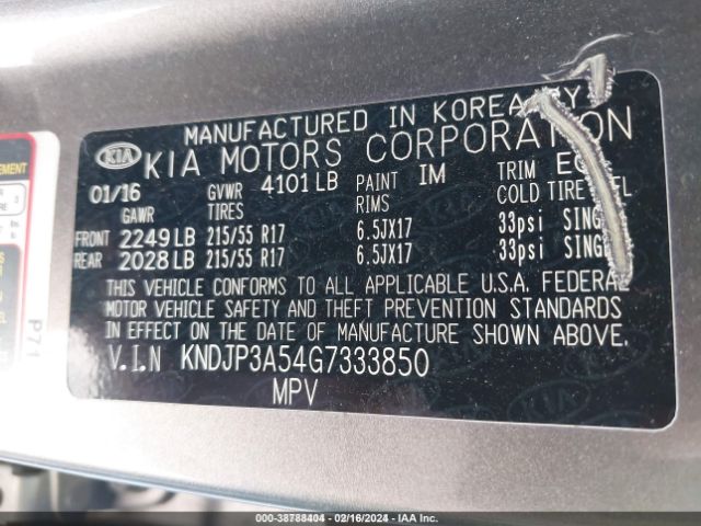 Photo 8 VIN: KNDJP3A54G7333850 - KIA SOUL 