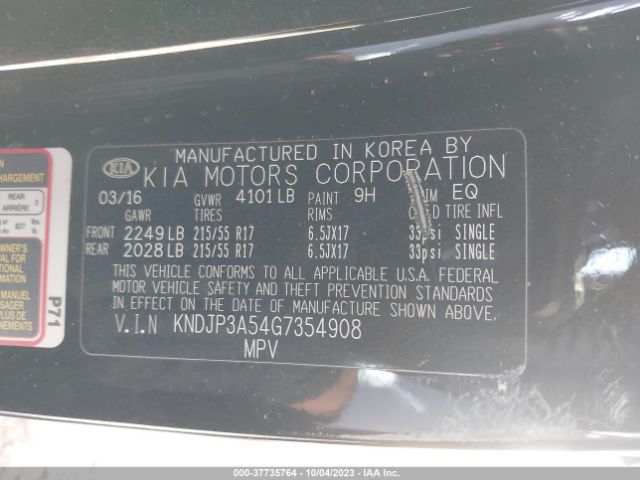 Photo 8 VIN: KNDJP3A54G7354908 - KIA SOUL 