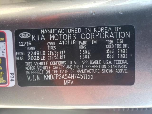 Photo 11 VIN: KNDJP3A54H7451155 - KIA SOUL 