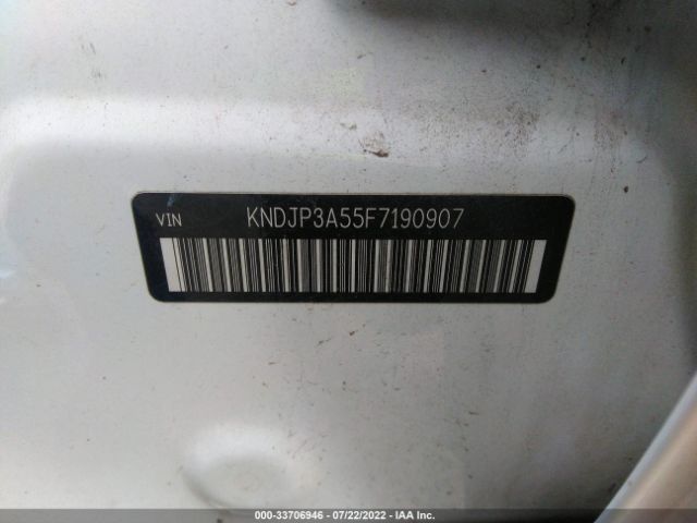 Photo 8 VIN: KNDJP3A55F7190907 - KIA SOUL 