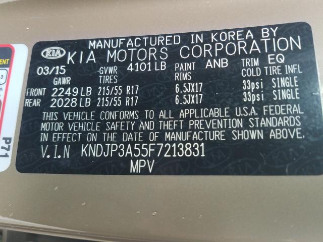 Photo 9 VIN: KNDJP3A55F7213831 - KIA SOUL + 