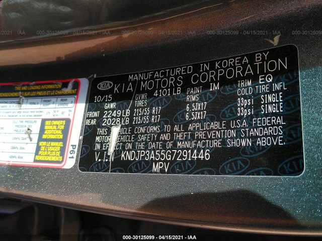 Photo 8 VIN: KNDJP3A55G7291446 - KIA SOUL 