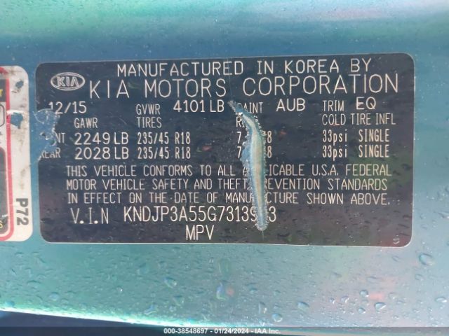 Photo 8 VIN: KNDJP3A55G7313963 - KIA SOUL 