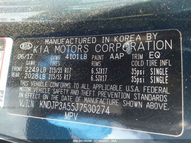 Photo 8 VIN: KNDJP3A55J7530274 - KIA SOUL 