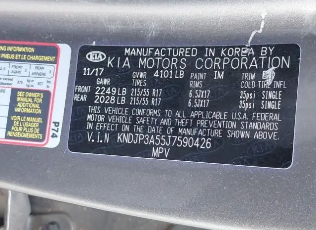 Photo 8 VIN: KNDJP3A55J7590426 - KIA SOUL 