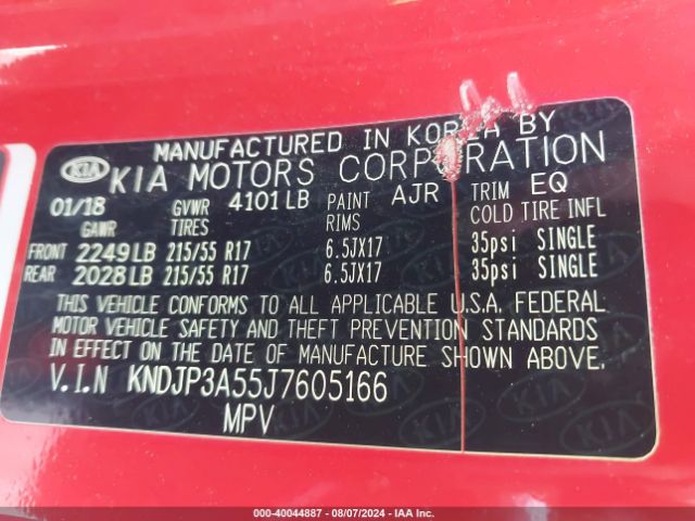 Photo 8 VIN: KNDJP3A55J7605166 - KIA SOUL 