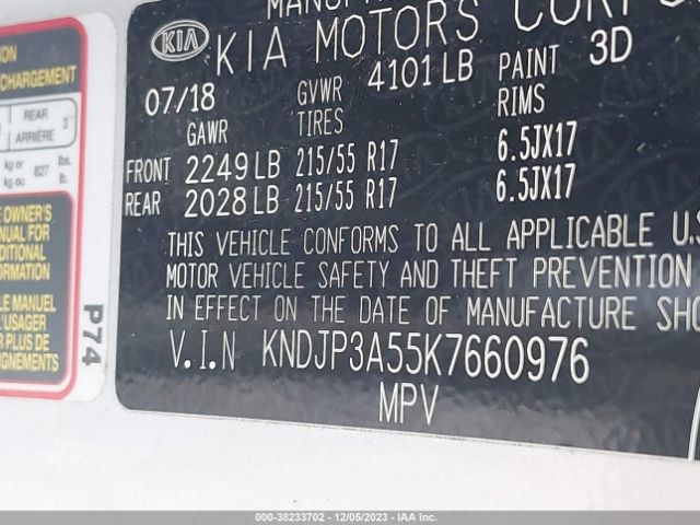 Photo 8 VIN: KNDJP3A55K7660976 - KIA SOUL 