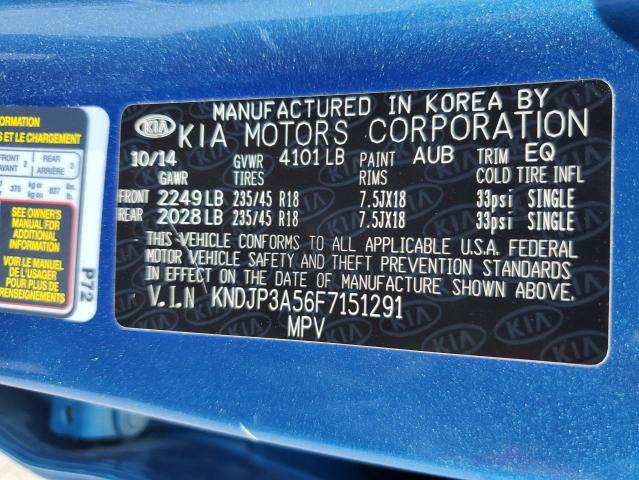 Photo 12 VIN: KNDJP3A56F7151291 - KIA SOUL + 