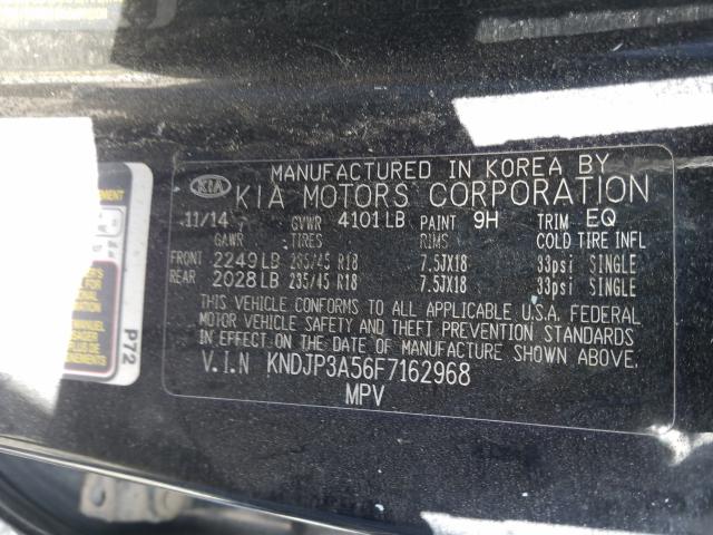 Photo 9 VIN: KNDJP3A56F7162968 - KIA SOUL + 