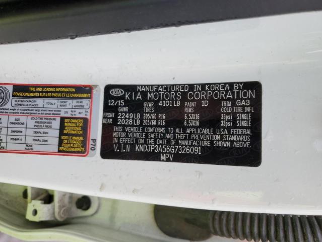 Photo 12 VIN: KNDJP3A56G7326091 - KIA SOUL 