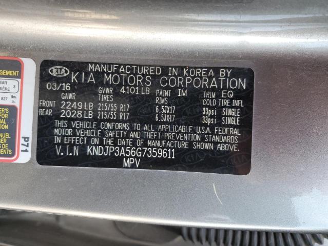 Photo 11 VIN: KNDJP3A56G7359611 - KIA SOUL 