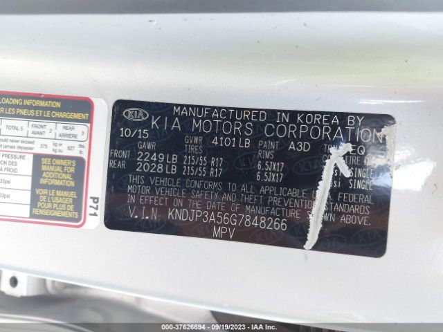 Photo 8 VIN: KNDJP3A56G7848266 - KIA SOUL 