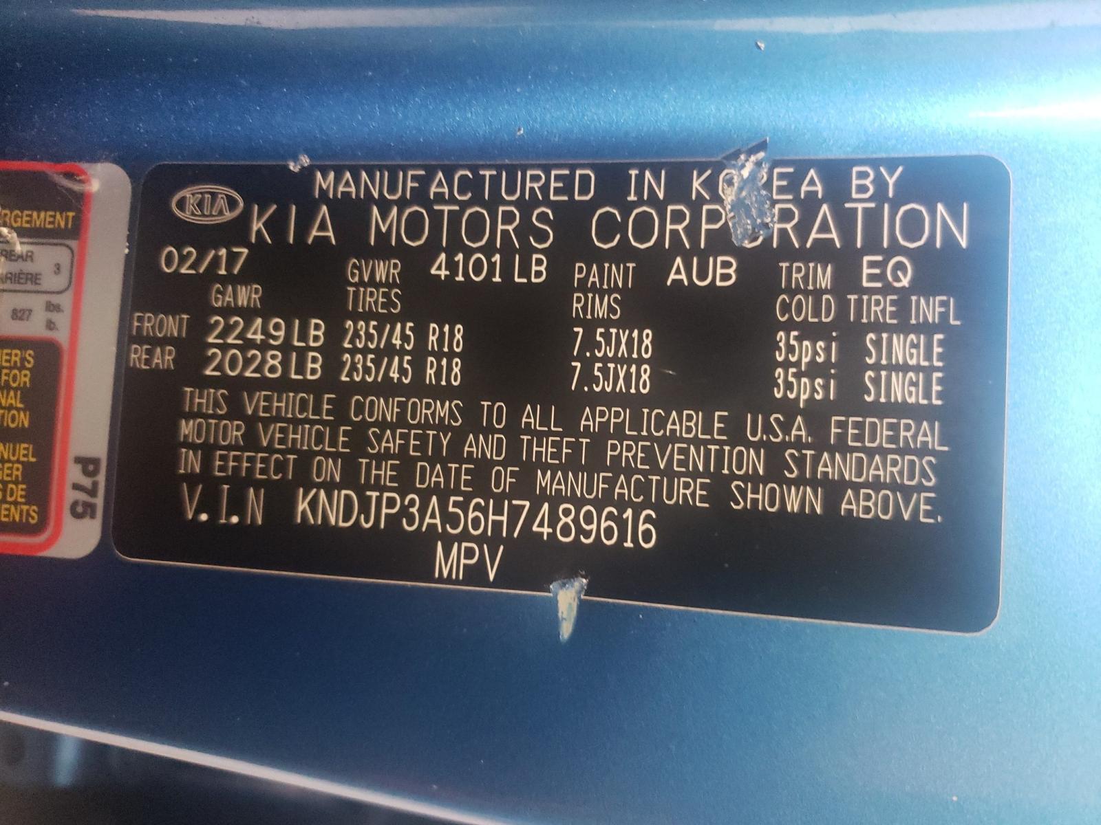 Photo 9 VIN: KNDJP3A56H7489616 - KIA SOUL + 