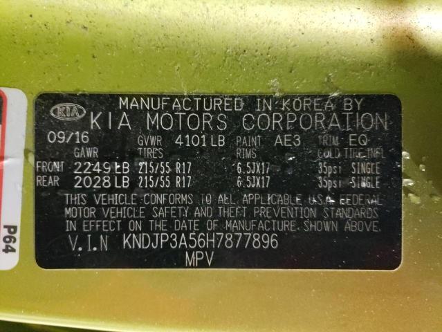 Photo 12 VIN: KNDJP3A56H7877896 - KIA SOUL 